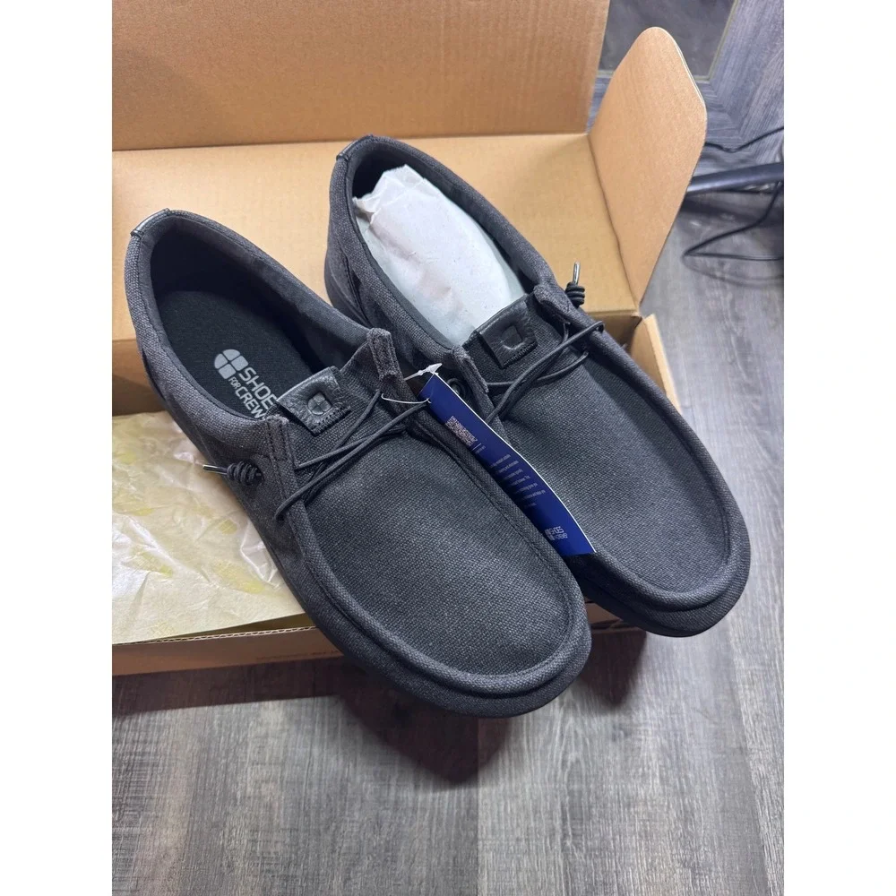 Shoes For Crews Laguna Moc Mens 11 Black Slip Resistant Work Shoes 42419 NIB